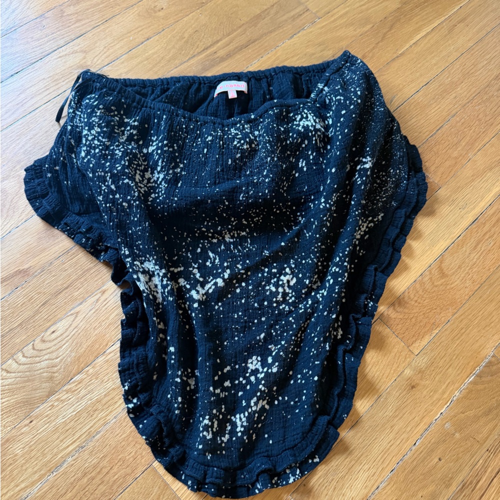 Black Speckled tube top